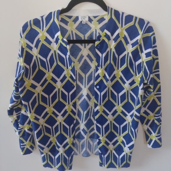 Crown & Ivy Cardigan with 3/4 sleeves, Size S - Picture 1 of 7